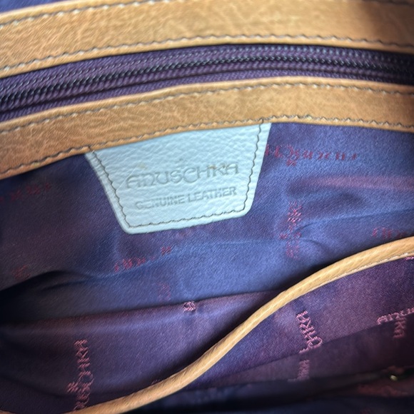 Anuschka Teal Paisley Leather Hobo - Picture 7 of 9